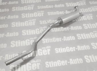 Глушитель прямоточный со специальной набивкой основной ''Stinger'' Ford Focus 3 х/б